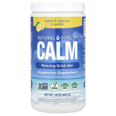 CALM®, Расслабляющая смесь для напитков, Sweet Lemon, 16 oz (453 g)