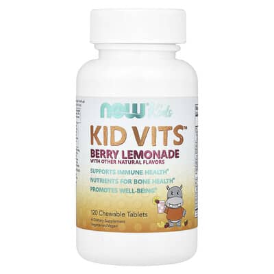 Детский Kid Vits™, ягодный лимонад, 120 жевательных таблеток
