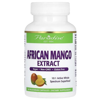Экстракт африканского манго Paradise Herbs, 150 mg, 60 вегетарианских капсул