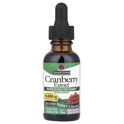 Экстракт клюквы, без спирта, 2,000 mg, 1 fl oz (30 ml)