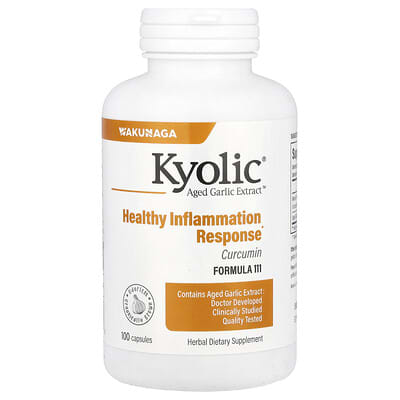 Экстракт выдержанного чеснока Aged Garlic Extract™, Куркумин, Formula 111, 100 капсул