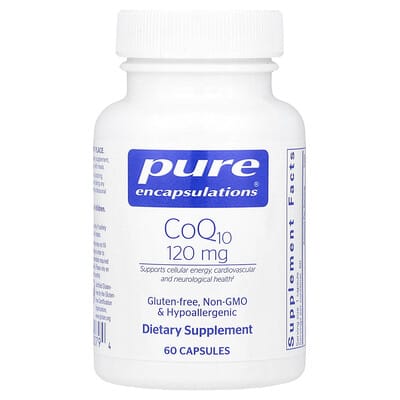 Pure Encapsulations CoQ10, 120 mg, 60 Capsules