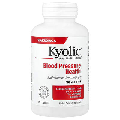 Экстракт выдержанного чеснока Kyolic Formula 109, 160 капсул