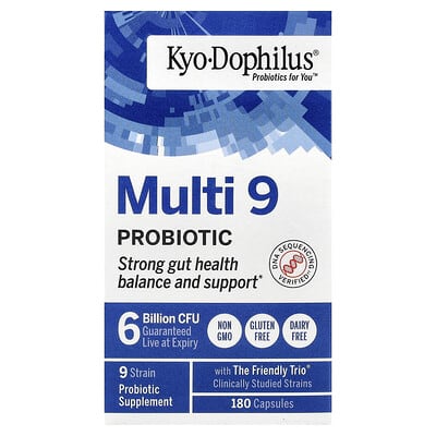 Kyo-Dophilus®, Multi 9 Probiotic, 180 капсул