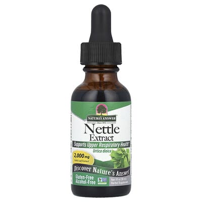Экстракт крапивы, без спирта, 2,000 mg, 1 fl oz (30 ml)