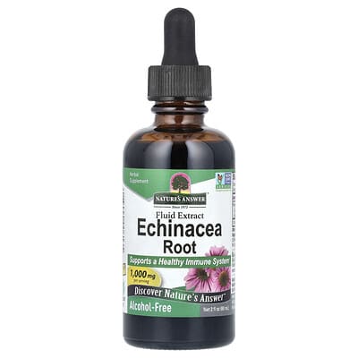 Экстракт корня эхинацеи, без спирта, 1,000 mg, 2 fl oz (60 ml)