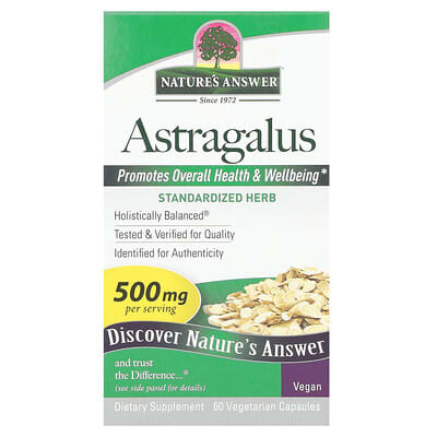 Astragalus, 500 mg, 60 вегетарианских капсул