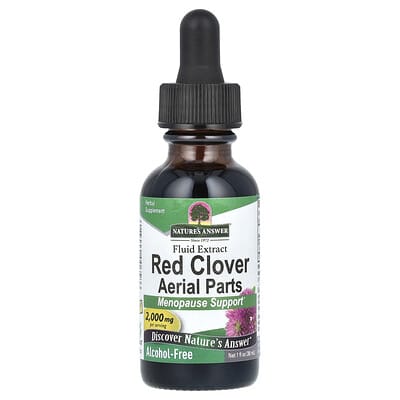 Экстракт Red Clover Aerial Parts, без спирта, 2,000 mg, 1 fl oz (30 ml)
