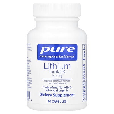 Lithium (Orotate), 5 mg, 90 капсул