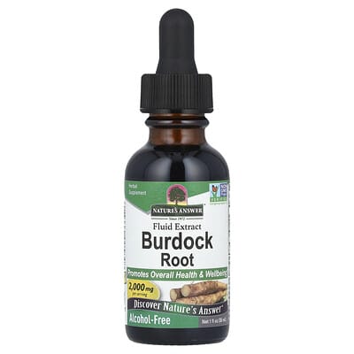 Burdock Root, Fluid Extract, Alcohol-Free, 2,000 mg, 1 fl oz (30 ml)