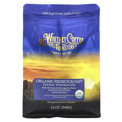 Organic French Roast, Whole Bean Coffee, Dark Roast, 12 oz (340 g)