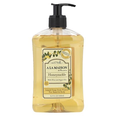Жидкое мыло для рук и тела, жимолость, 16.9 fl oz (500 ml)
