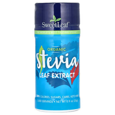 SweetLeaf Stevia Органический экстракт листьев стевии, 0.9 oz (25 g)