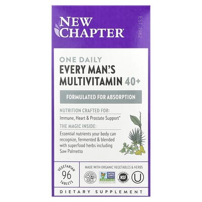 One Daily Every Man's™ Мультивитамины 40+, 96 вегетарианских таблеток