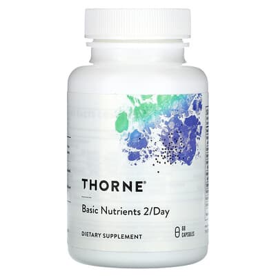 Thorne Basic Nutrients 2/Day, NSF Certified, 60 капсул
