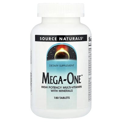 Mega-One™, высокодозный мультивитаминный комплекс с минералами, 180 таблеток