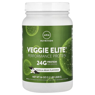 Veggie Elite®, Performance Protein, Vanilla Bean, 2.2 lb (1,020 g)