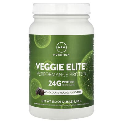 Veggie Elite®, Протеин для энергии, шоколад с мокко, 2.45 lb (1,110 g)