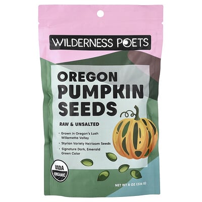 Organic Oregon Pumpkin Seeds, Raw & Unsalted, 8 oz (226 g)