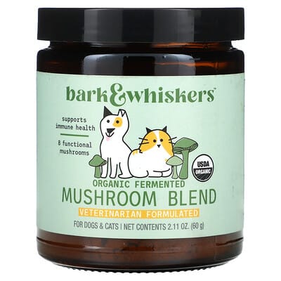 Bark & Whiskers™, Organic Fermented Mushroom Blend, For Dogs & Cats, 2.11 oz (60 g)