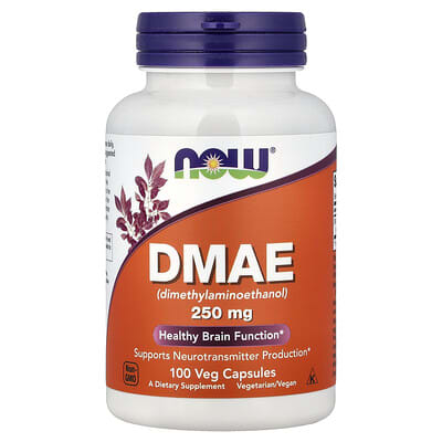 DMAE, 250 mg, 100 вегетарианских капсул