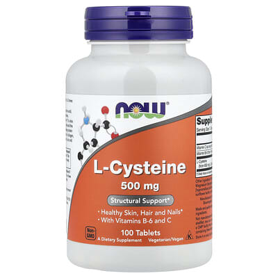 L-Cysteine, 500 mg, 100 таблеток