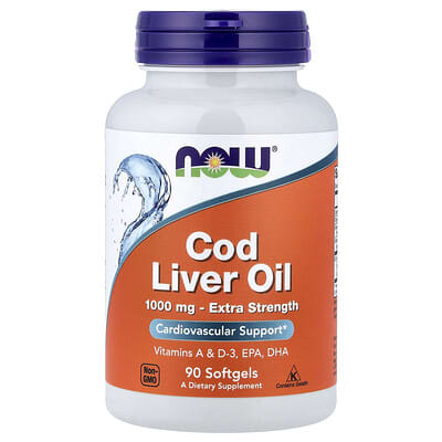 Cod Liver Oil, 1,000 mg, 90 Softgels