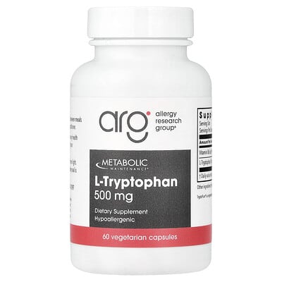 L-Tryptophan, 60 вегетарианских капсул