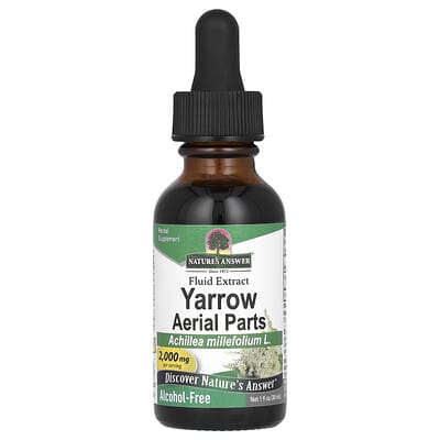Yarrow Aerial Parts, без спирта, 2,000 mg, 1 fl oz (30 ml)