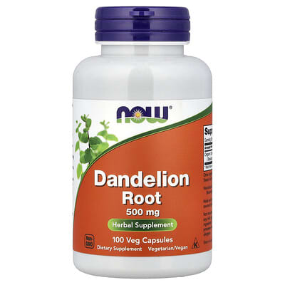 Корень одуванчика, 500 mg, 100 растительных капсул