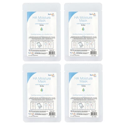 Маска для лица HA Moisture Beauty Mask с гиалуроновой кислотой и алоэ, 4 шт., 0.8 oz Each