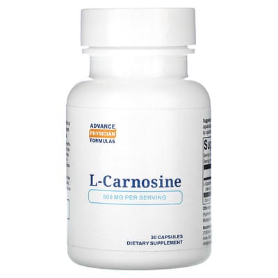 L-карнозин, 500 mg, 30 растительных капсул