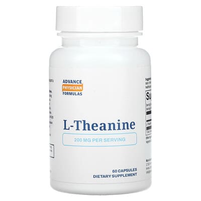 L-Theanine, 200 mg, 60 вегетарианских капсул