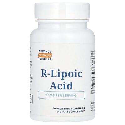 R-Lipoic Acid, 50 mg, 60 растительных капсул