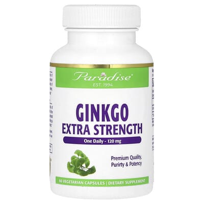 Ginkgo, 120 mg, 60 Vegetarian Capsules