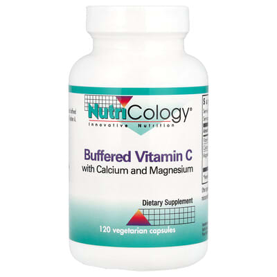 Nutricology Buffered Vitamin C с кальцием и магнием, 120 вегетарианских капсул