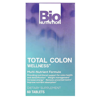 Bio Nutrition Total Colon Wellness, 60 таблеток