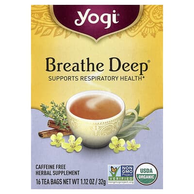 Breathe Deep®, без кофеина, 16 чайных пакетиков, 1.12 oz (32 g)