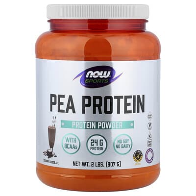 Sports гороховый протеиновый порошок, сливочный шоколад, 2 lbs (907 g)