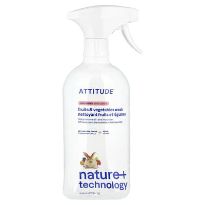 Средство для мытья фруктов и овощей Nature + Technology™, без запаха, 800 ml