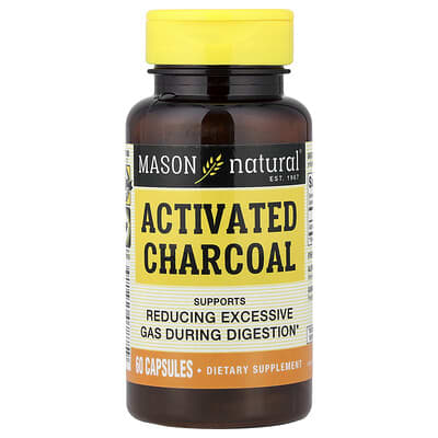 Activated Charcoal, 60 Capsules (260 mg per Capsule)