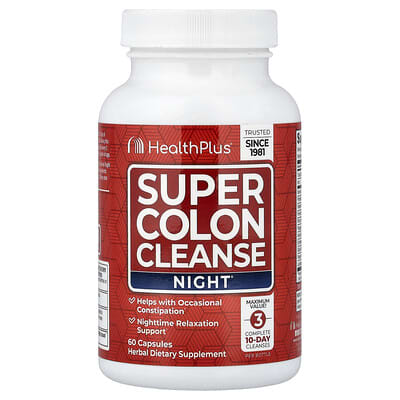 Health Plus Super Colon Cleanse Night® 60 капсул
