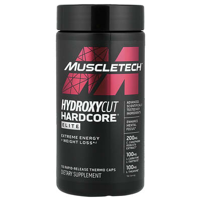 MuscleTech Hardcore® Elite, 110 термокапсул быстрого высвобождения