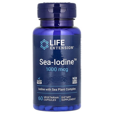 Sea-Iodine™, 1,000 mcg, 60 вегетарианских капсул