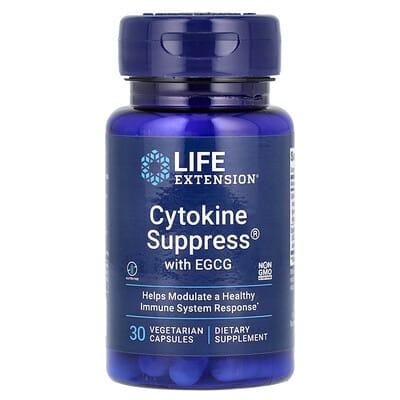 Cytokine Suppress® с EGCG, 30 вегетарианских капсул