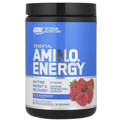 Энергетическая добавка Essential Amin.O. Energy®, Blue Raspberry, 9.5 oz (270 g)
