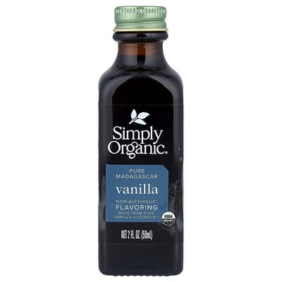 Pure Madagascar Vanilla, Non-Alcoholic Flavoring, 2 fl oz (59 ml)