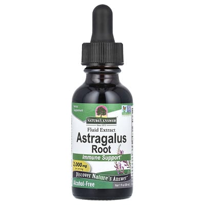 Корень Астрагалуса, водный экстракт, без спирта, 2,000 mg, 1 fl oz (30 ml)