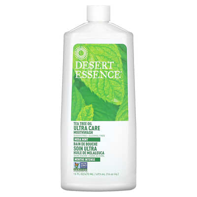 Ополаскиватель для рта Tea Tree Oil Ultra Care, Mega Mint, 16 fl oz (473 ml)