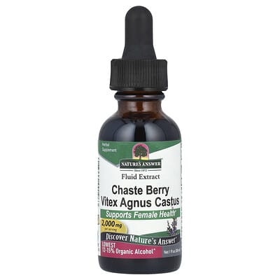 Chaste Berry Vitex Agnus Castus, экстракт, 2,000 mg, 1 fl oz (30 ml)